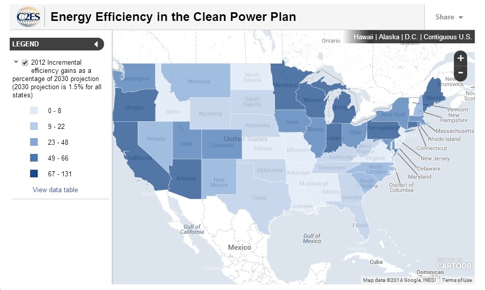 Map Shows How States Are Progressing Towards Meeting EPA's 1.5%-Per-Year Energy Efficiency Goal